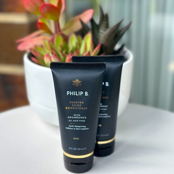 NEW 2 x Philip B Forever Shine Conditioner With MegaBounce 60ML - Picture 1 of 4